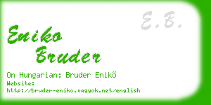 eniko bruder business card